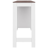 Symbiosis Aravis Dining Bar Table | White / Concrete