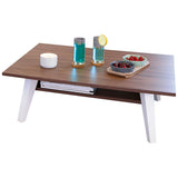 Symbiosis Prism Coffee Table w/ Magazine Rack | Walnut