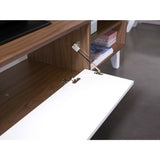 Symbiosis Prism TV Stand | Walnut / White