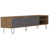 Symbiosis Aero TV Stand | Walnut / Grey