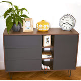 Symbiosis Aero Sideboard | Walnut / Grey