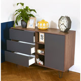 Symbiosis Aero Sideboard | Walnut / Grey