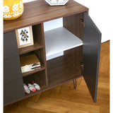 Symbiosis Aero Sideboard | Walnut / Grey