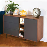 Symbiosis Aero Sideboard | Walnut / Grey