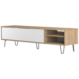 Symbiosis Aero TV Stand | Natural Oak / White