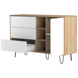 Symbiosis Aero Sideboard | Natural Oak / White