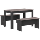 Temahome Nice Dining Table w/ Benches