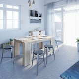 Symbiosis Elastic Expandable Console Table | Natural Oak