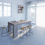 Symbiosis Elastic Expandable Console Table | Taupe