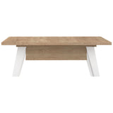 Symbiosis Prism Coffee Table w/ Magazine Rack | Natural Oak