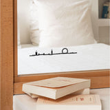 The Line City Skyline Silhouette Mini 7.5"