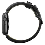 Nomad Shell Cordovan Strap 44mm / 42mm | Black Leather/Black Hardware