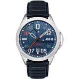 AVI-8 P-51 Mustang Hitchcock AV-4086-02 Cooperstown Japanese Automatic Watch | Stainless Steel/Blue