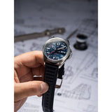 AVI-8 P-51 Mustang Hitchcock AV-4086-02 Cooperstown Japanese Automatic Watch | Stainless Steel/Blue