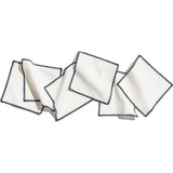 Zestt Monterey Set of 6 Organic Cotton Cocktail Squares | Deep Sea