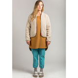 Topo Designs Women's Sherpa Jacket | Natural/Khaki
