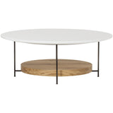 Sonder Living Olivia Coffee Table | White Lacquer