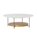 Sonder Living Olivia Coffee Table | White Lacquer