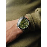 AVI-8 P-51 Mustang Hitchcock AV-4086-03 Greentree Japanese Automatic Watch | Stainless Steel/Green