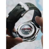 AVI-8 P-51 Mustang Hitchcock AV-4086-03 Greentree Japanese Automatic Watch | Stainless Steel/Green