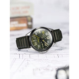 AVI-8 P-51 Mustang Hitchcock AV-4086-03 Greentree Japanese Automatic Watch | Stainless Steel/Green