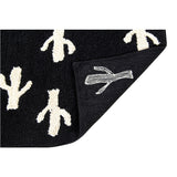 Lorena Canals Cactus Stamp Washable Rug | Black/ White
