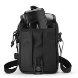 Chrome Shoulder Accessory Pouch | Black