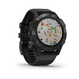 Garmin Fenix 6 GPS Glass Smartwatch Black - Black Band, 010-02158-01