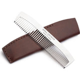 Ezra Arthur No. 18 Mustache & Beard Comb with Sleeve | Malbec