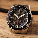 Spinnaker Croft - Mid Size Automatic Japan Automatic 3 Hands Watch | Black