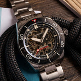 Spinnaker Croft - Mid Size Automatic Japan Automatic 3 Hands Watch | Black