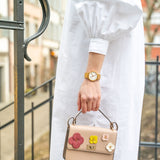 Mondaine Classic Official Swiss Railways Watch | Gold Plated/Silver Dial/Metal Bracelet