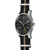 Sternglas Taiga Gmt Quartz Watch | Anthracite Silver