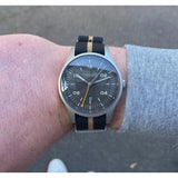 Sternglas Taiga Gmt Quartz Watch | Anthracite Silver