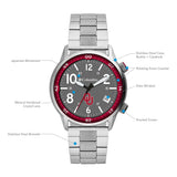 Columbia Collegiate Outbacker Oklahoma Sooners Men's Analog Watch | Stainless Steel Bracelet