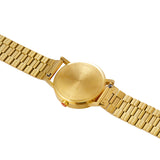 Mondaine Classic Official Swiss Railways Watch | Gold Plated/Silver Dial/Metal Bracelet