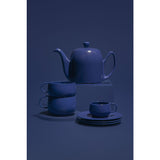Degrenne Salam Monochrome Tea Pot And 6 Cups | Monochrome Blue