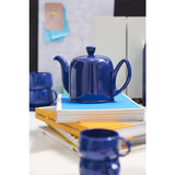 Degrenne Salam Monochrome Tea Pot And 6 Cups | Monochrome Blue