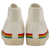 Gola Ladies Coaster High Rainbow Drop Sneaker | Off White/Multi