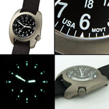 Bertucci D-3T RETROFORM EPIC Watch | Black Dial with Int. NASA Orange Nylon Band