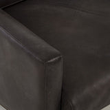 Sonder Living Vanessa 3 Seater Sofa | Destroyed Black Leather