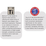 Bertucci D-3T RETROFORM EPIC Watch | Black Dial with Int. NASA Orange Nylon Band