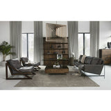 Sonder Living Vanessa 3 Seater Sofa | Destroyed Black Leather