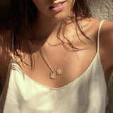 Awe Inspired Mini Mother Mary Tablet Necklace | Long Adjustable Cable Chain