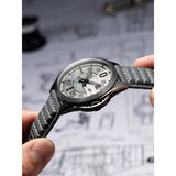 AVI-8 P-51 Mustang Hitchcock AV-4086-04 Sands Point Japanese Automatic Watch | Stainless Steel/Grey