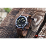 Lum-Tec 400M-3 Abyss Watch | Leather Strap