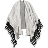 Zestt Henley Organic Cotton Travel Wrap | Champagne & Black