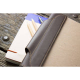 Kiko Leather Notepad Jacket | Brown 408brwn
