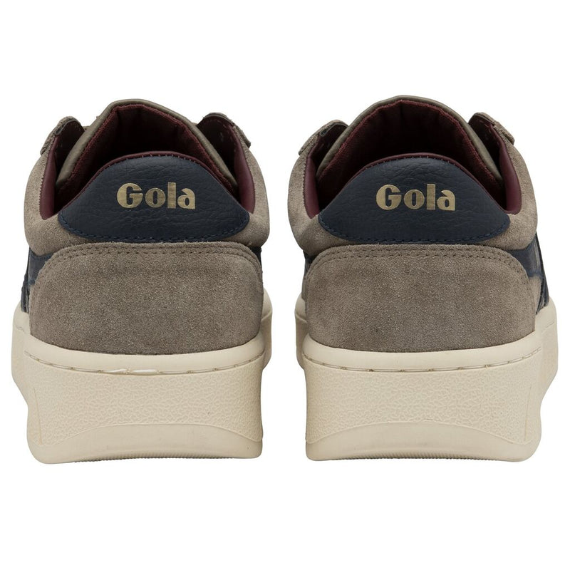 Gola Men's Grandslam Suede Trainers Sneakers | Rhino/Navy/Burgundy
