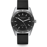 Sternglas Marus Automatic Watch | Black Dial / Rubber Black Strap
